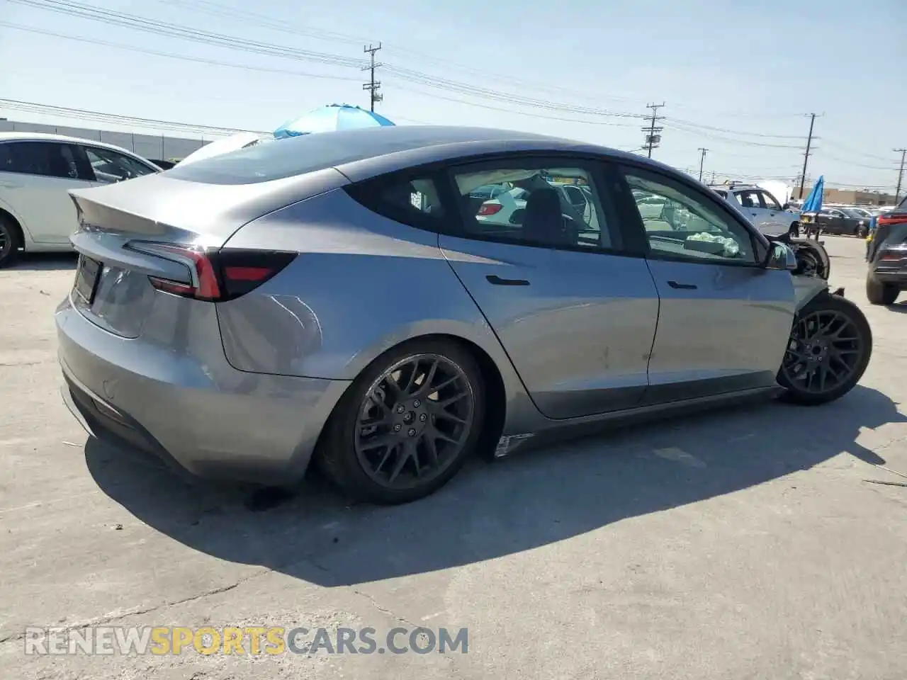 3 Photograph of a damaged car 5YJ3E1EA8RF870082 TESLA MODEL 3 2024