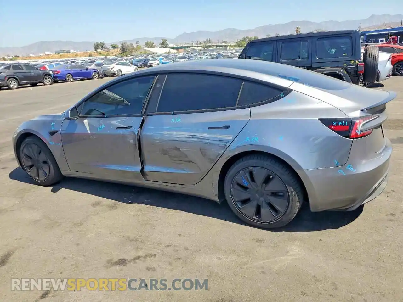 2 Photograph of a damaged car 5YJ3E1EA8RF871071 TESLA MODEL 3 2024