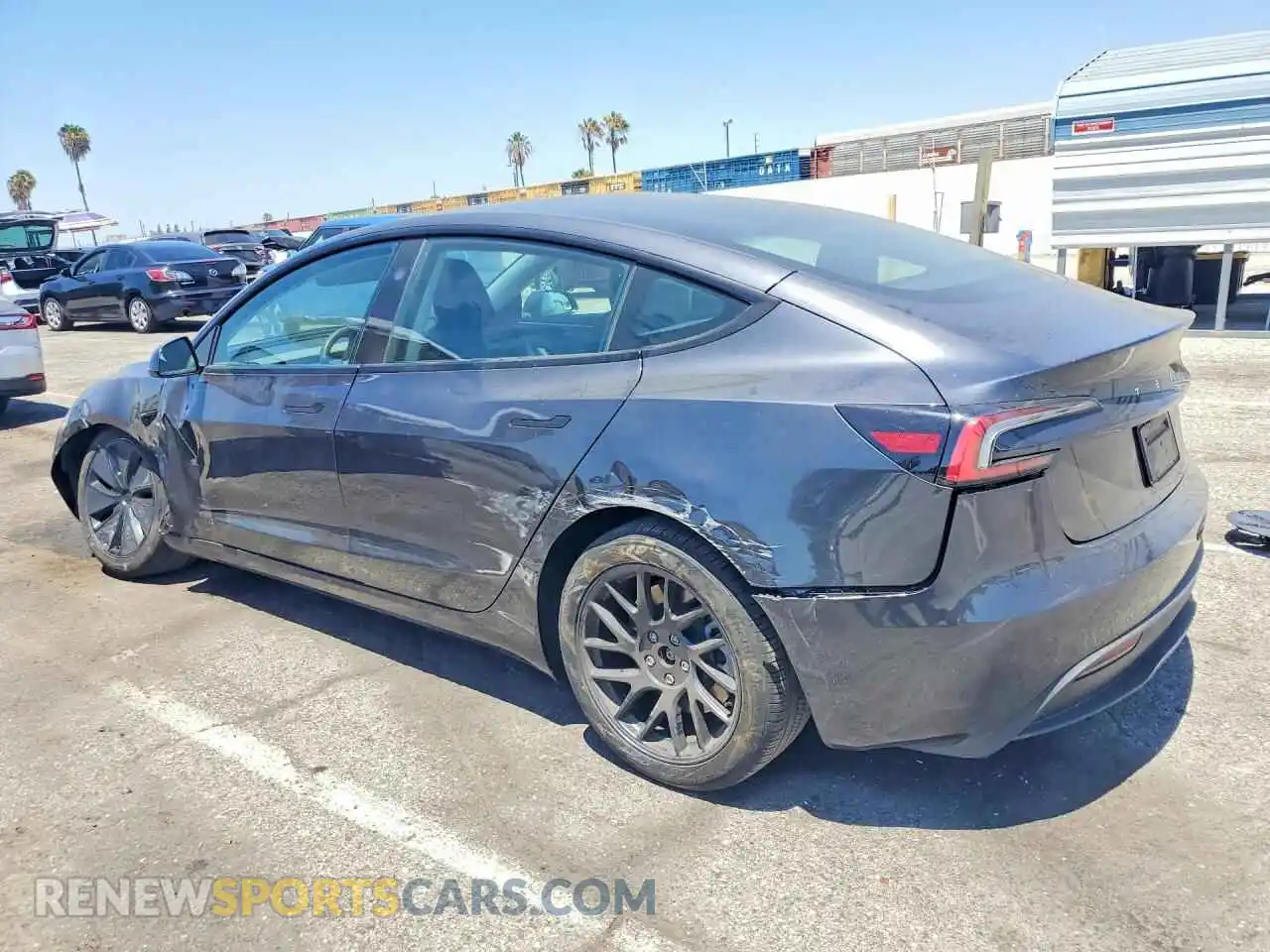 2 Photograph of a damaged car 5YJ3E1EA9RF747021 TESLA MODEL 3 2024