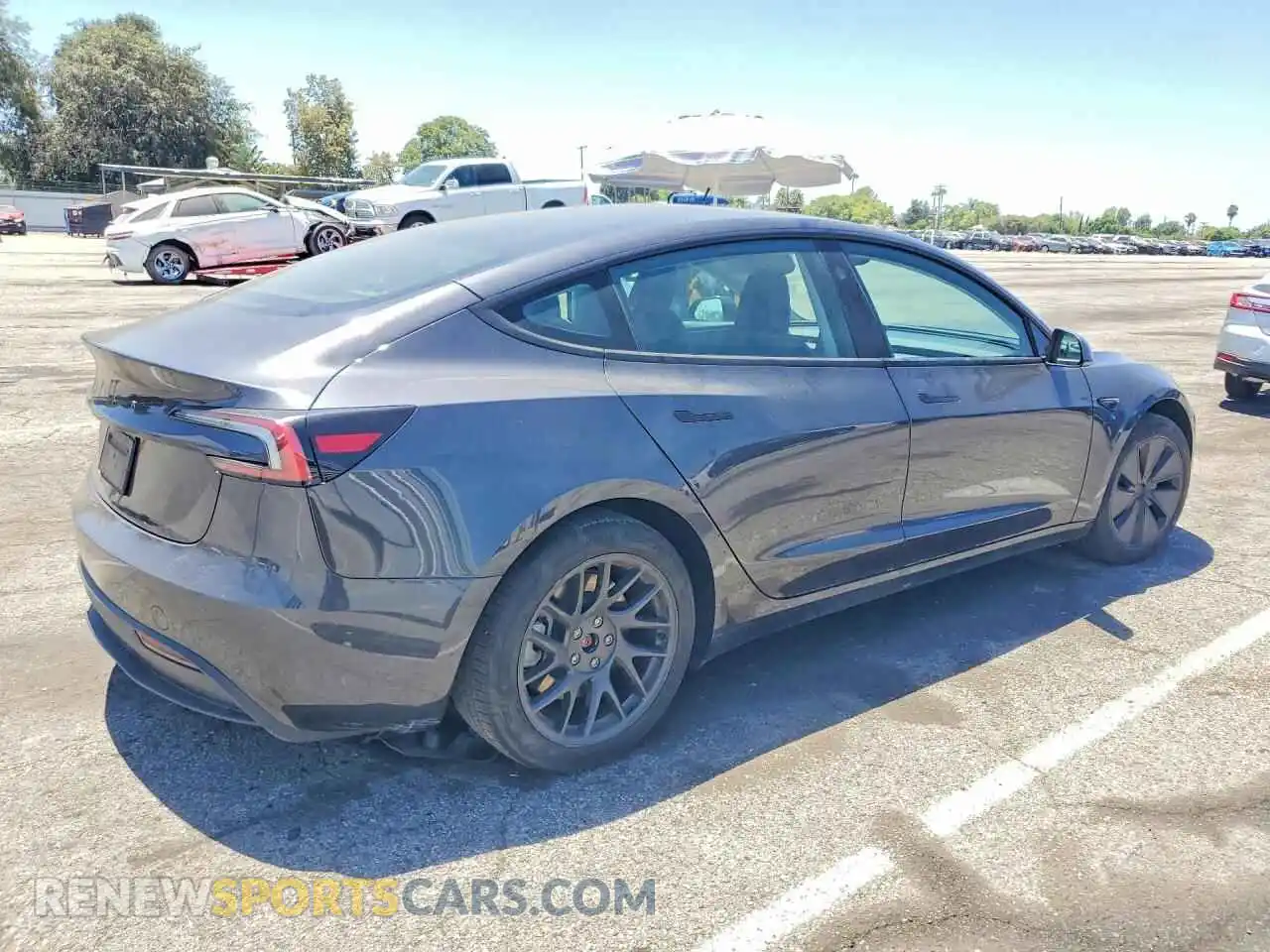 3 Photograph of a damaged car 5YJ3E1EA9RF747021 TESLA MODEL 3 2024
