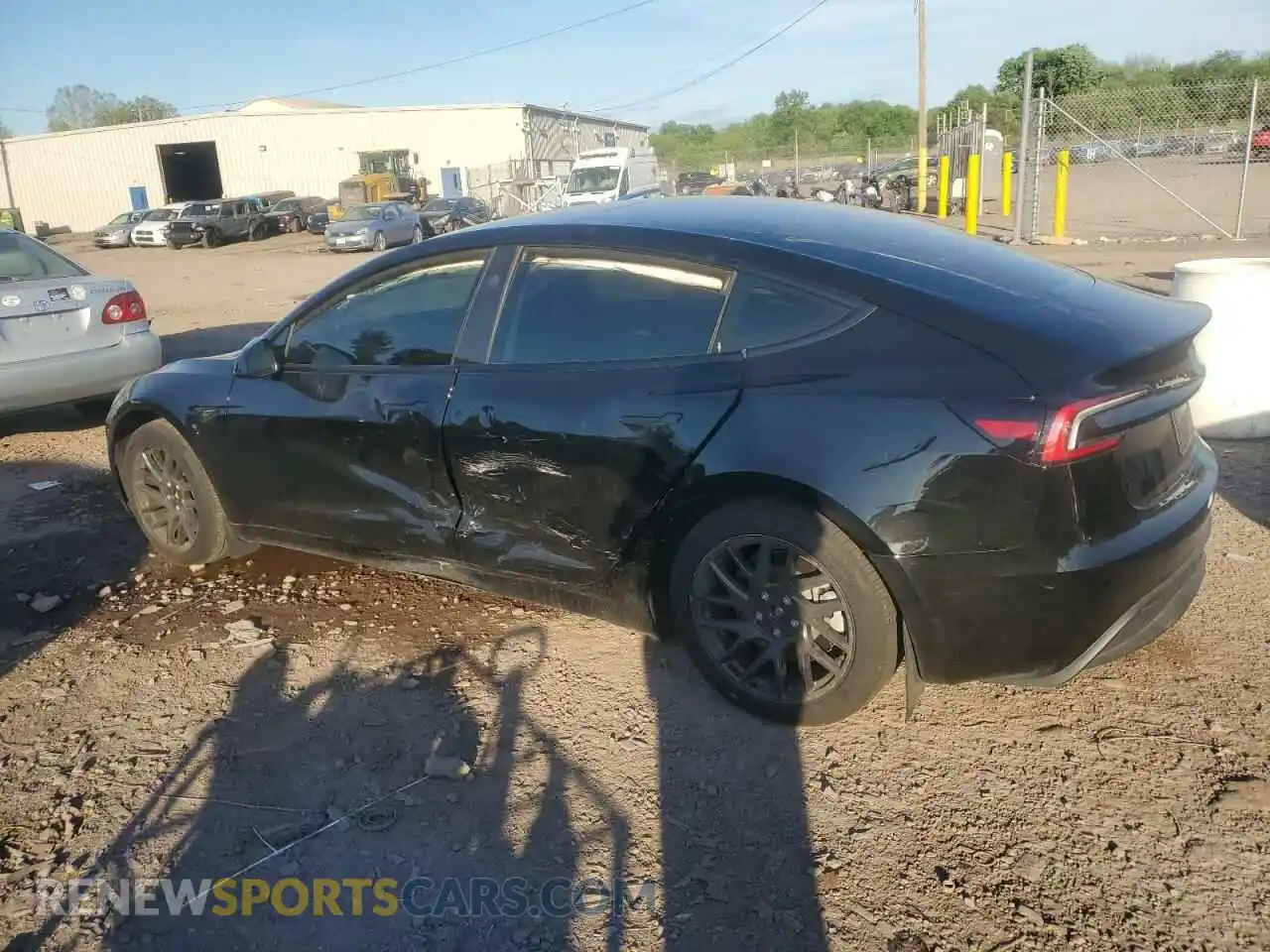 2 fotografías del automóvil dañado 5YJ3E1EA9RF763168 TESLA MODEL 3 2024