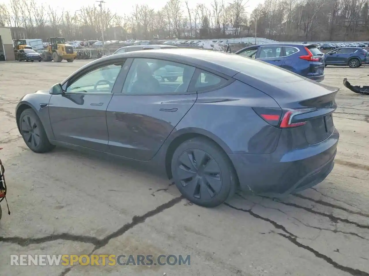 2 Photograph of a damaged car 5YJ3E1EA9RF772680 TESLA MODEL 3 2024