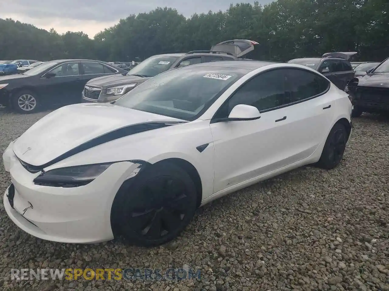 1 Photograph of a damaged car 5YJ3E1EA9RF784246 TESLA MODEL 3 2024