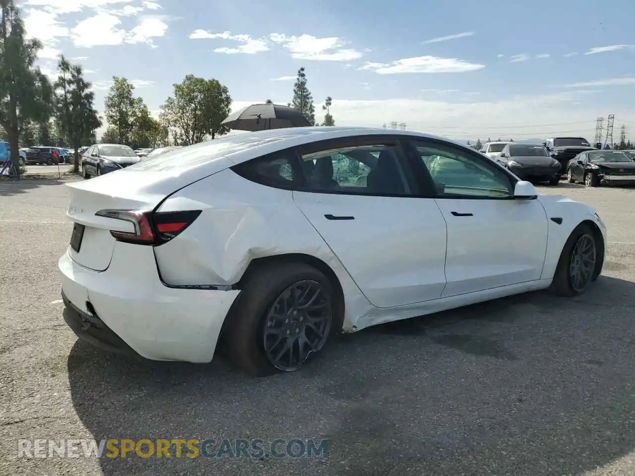 3 Photograph of a damaged car 5YJ3E1EA9RF826673 TESLA MODEL 3 2024