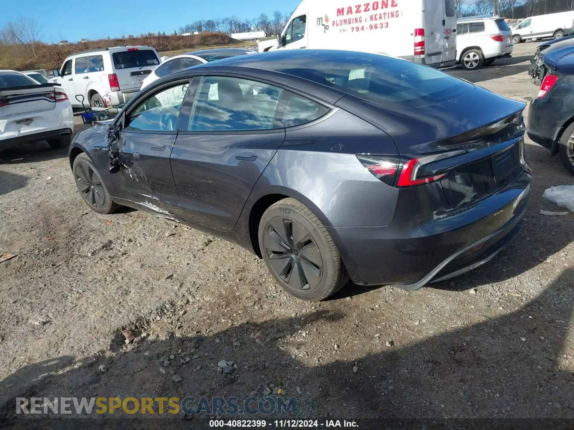 3 Photograph of a damaged car 5YJ3E1EA9RF843196 TESLA MODEL 3 2024
