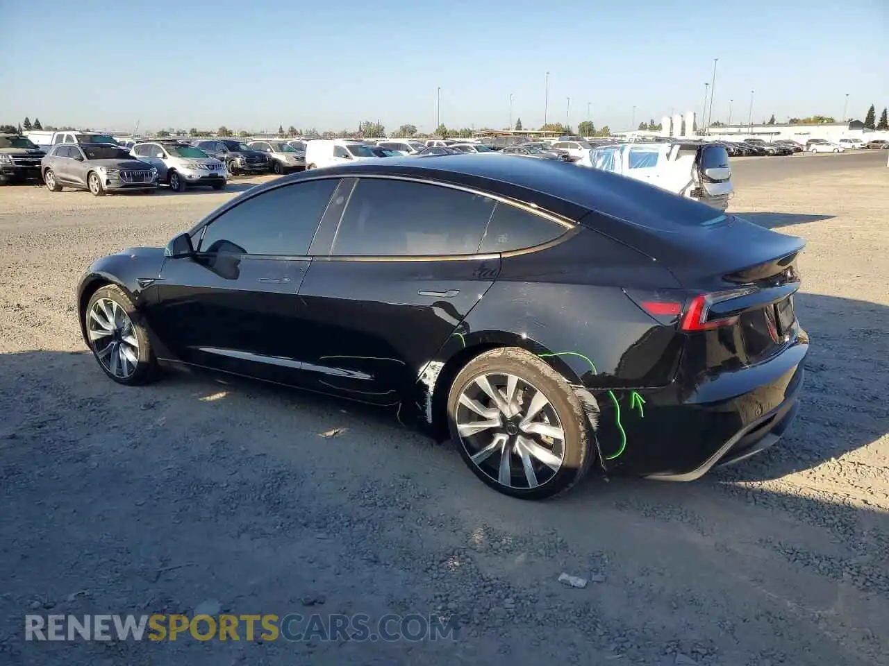 2 Photograph of a damaged car 5YJ3E1EA9RF847555 TESLA MODEL 3 2024