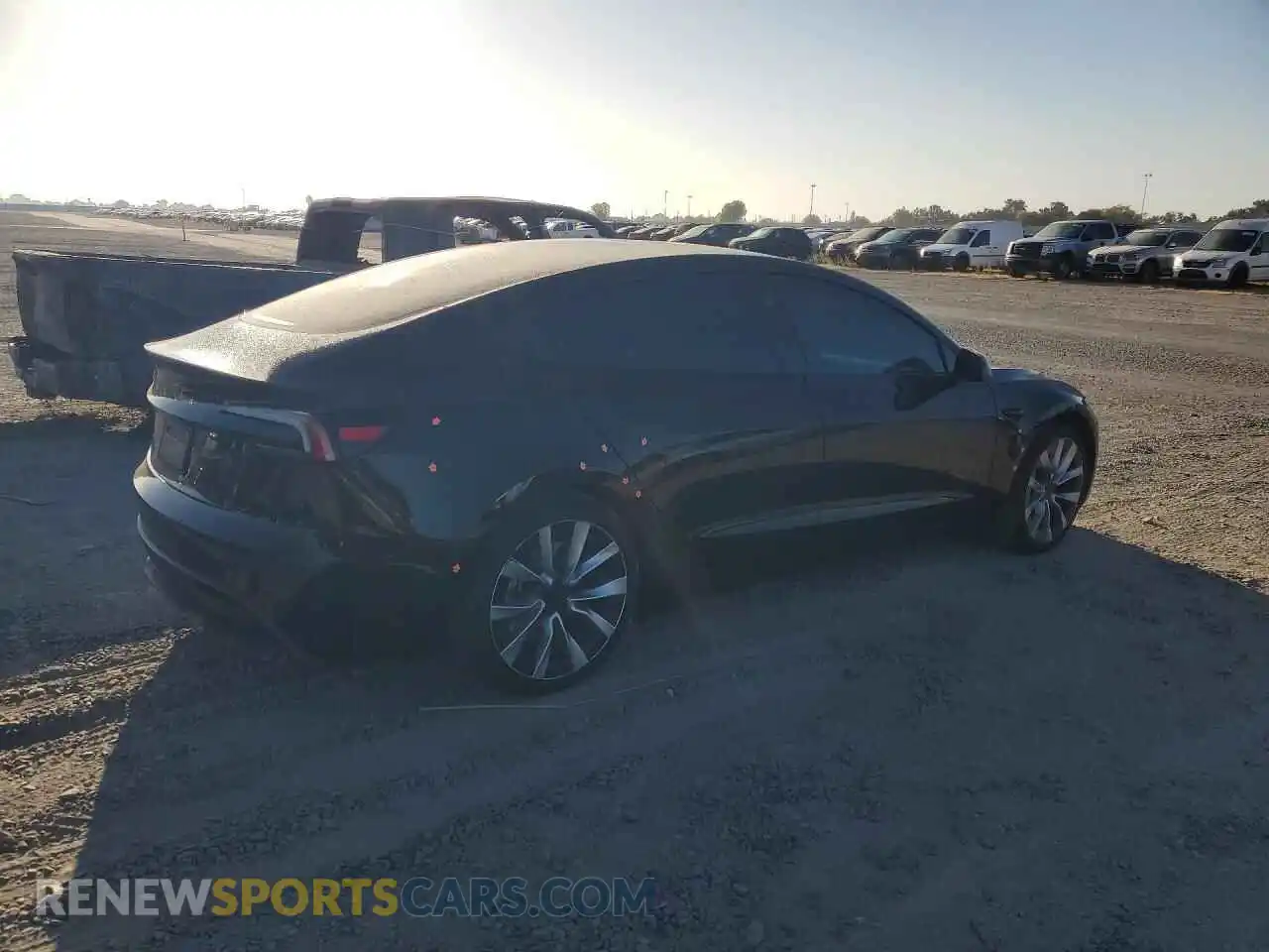 3 Photograph of a damaged car 5YJ3E1EA9RF847555 TESLA MODEL 3 2024