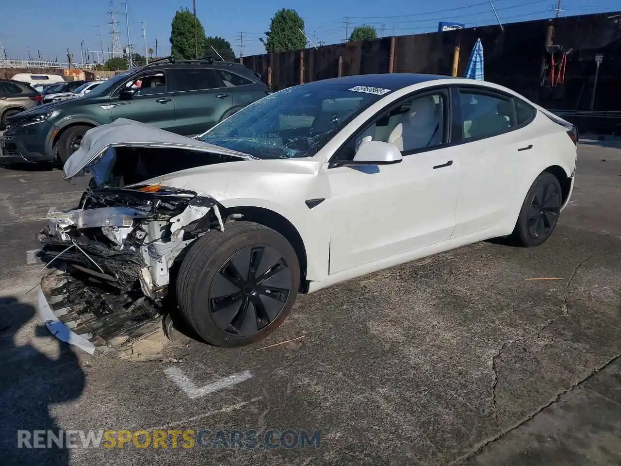 1 Photograph of a damaged car 5YJ3E1EA9RF862783 TESLA MODEL 3 2024