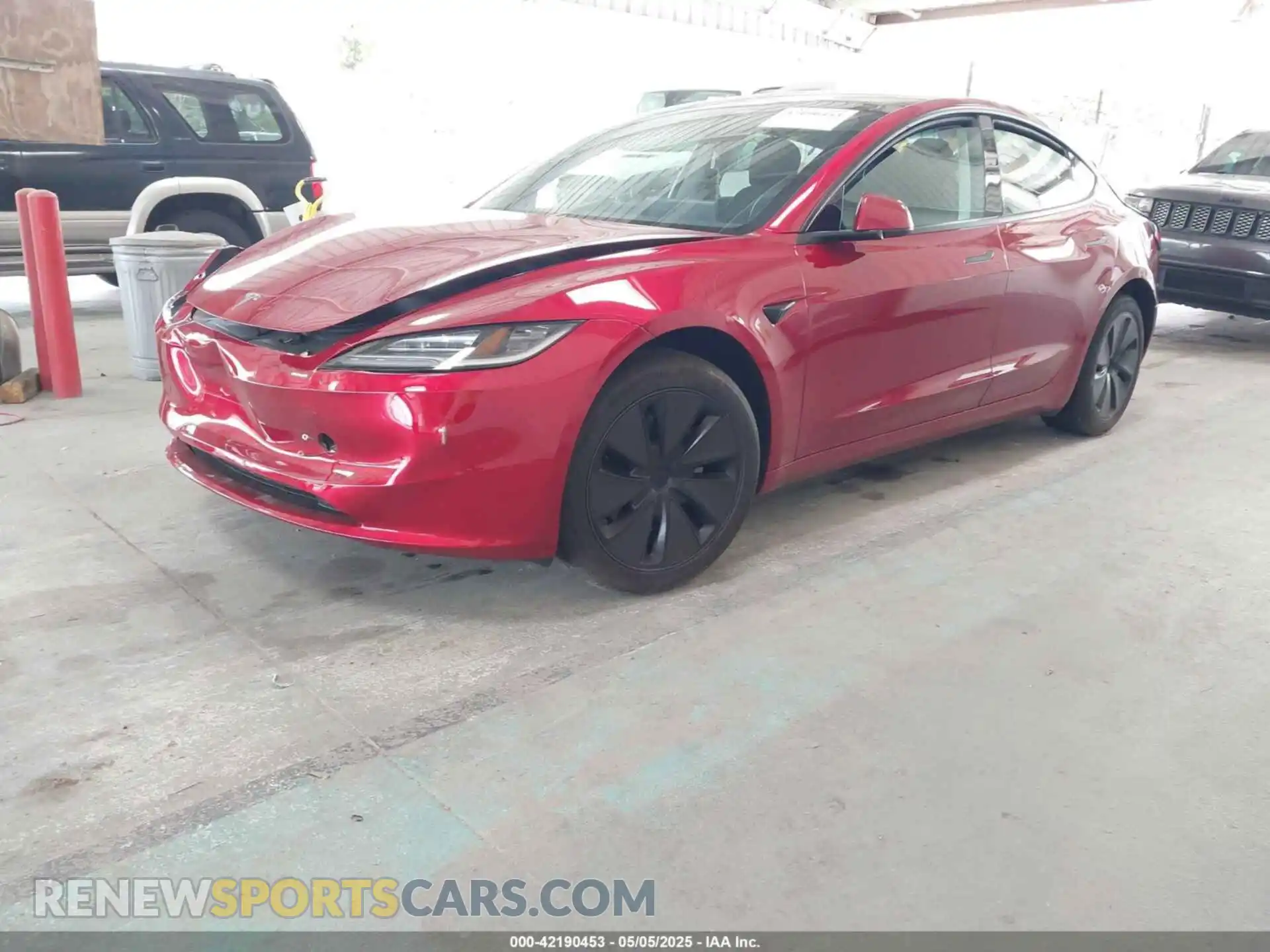 2 Photograph of a damaged car 5YJ3E1EAXRF732804 TESLA MODEL 3 2024