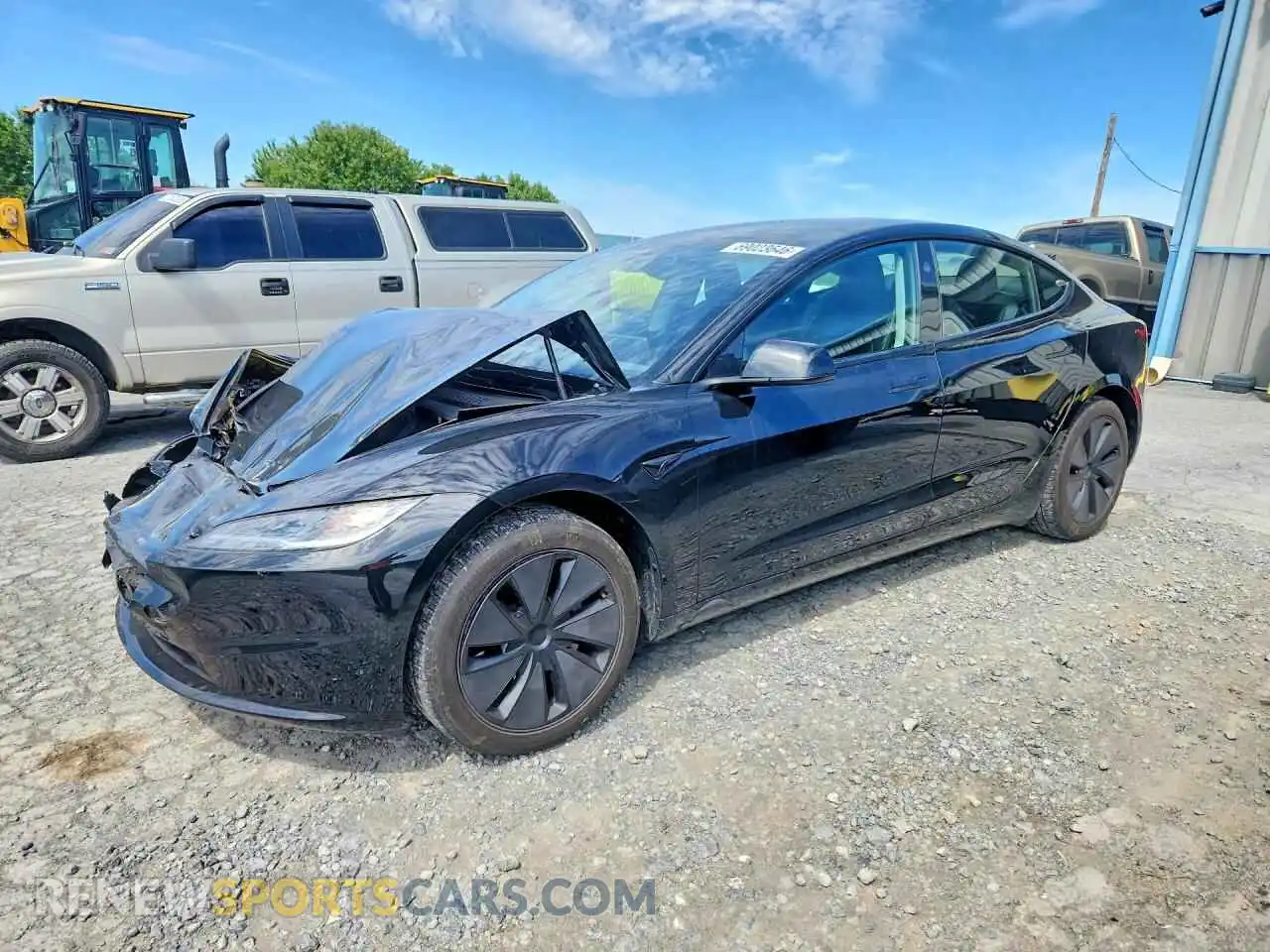 1 Photograph of a damaged car 5YJ3E1EAXRF739686 TESLA MODEL 3 2024