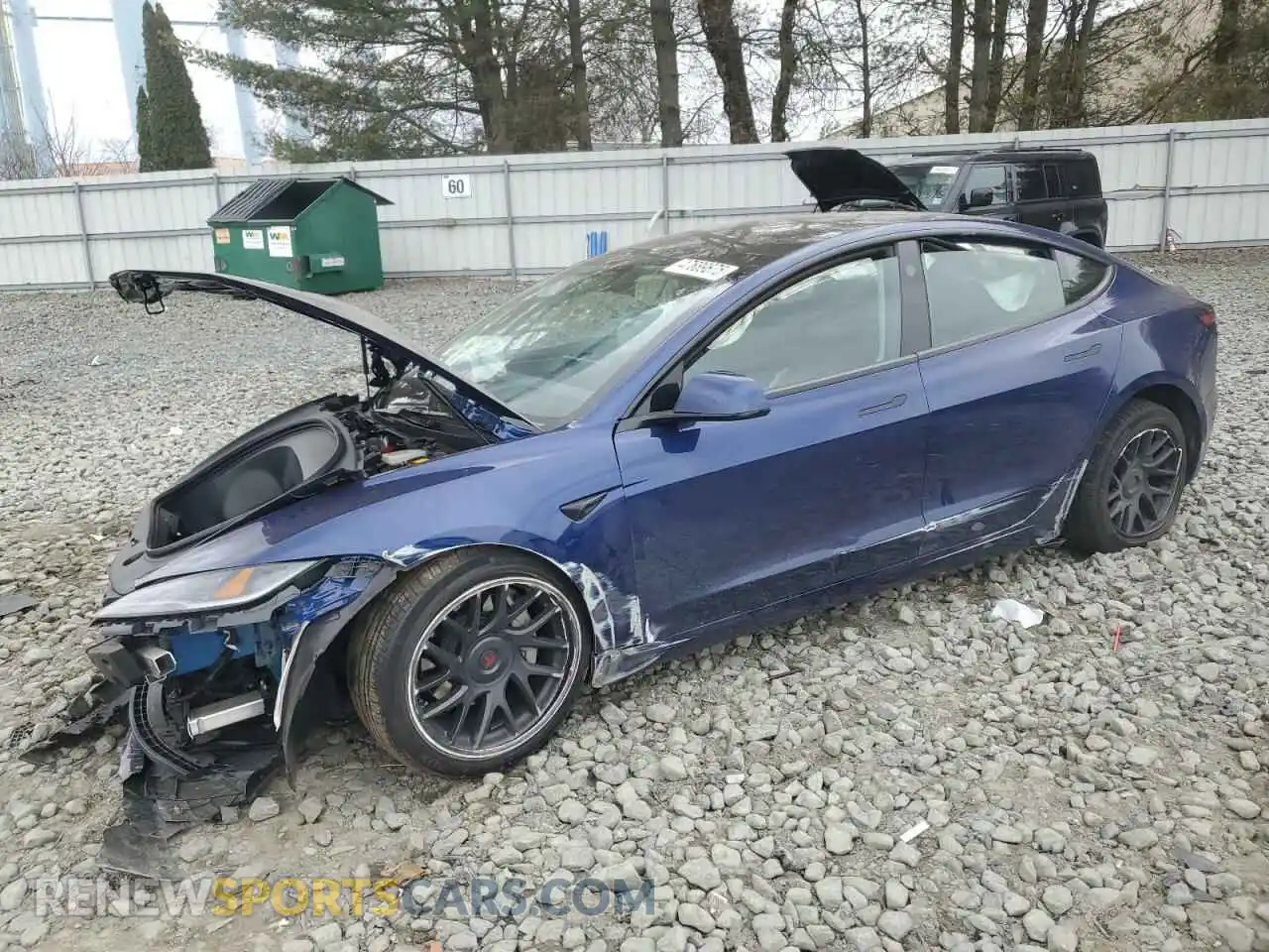 1 Photograph of a damaged car 5YJ3E1EAXRF829940 TESLA MODEL 3 2024