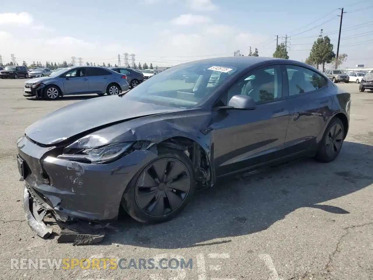 1 Photograph of a damaged car 5YJ3E1EAXRF832630 TESLA MODEL 3 2024