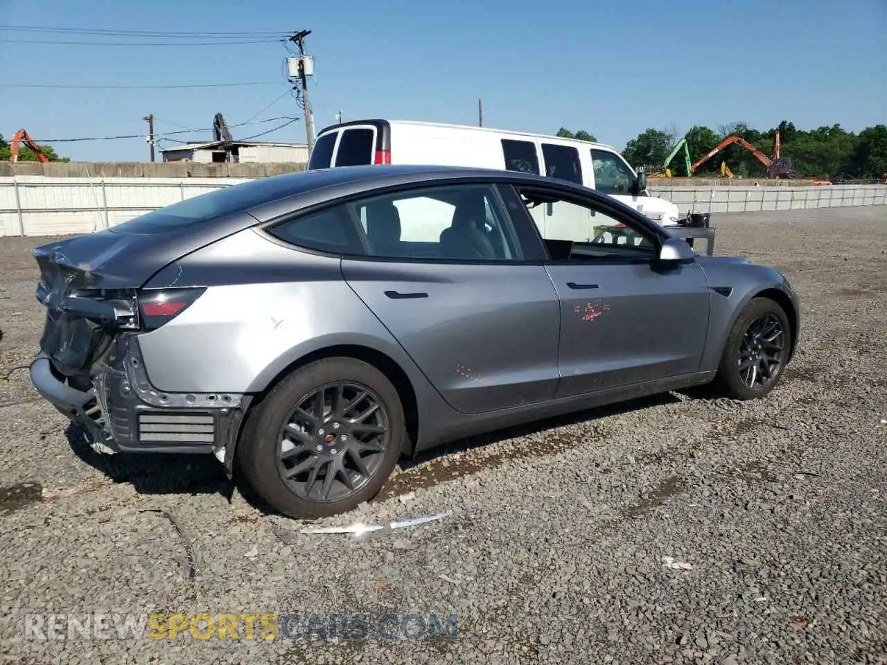 3 Photograph of a damaged car 5YJ3E1EAXRF865806 TESLA MODEL 3 2024