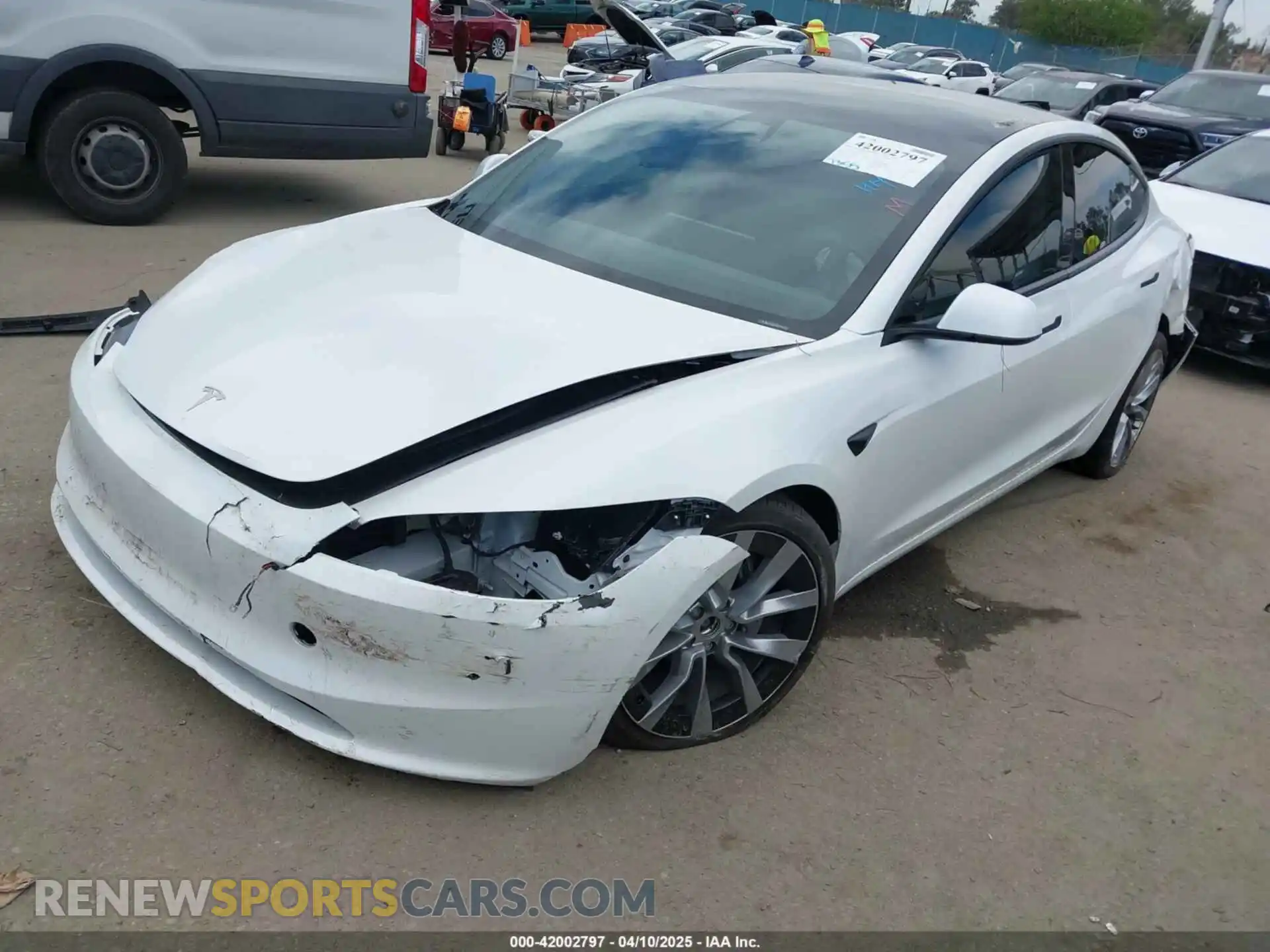 2 Photograph of a damaged car 5YJ3E1EB0RF795452 TESLA MODEL 3 2024