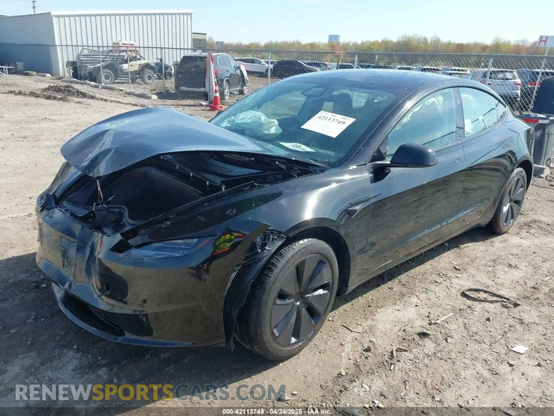 2 Photograph of a damaged car 5YJ3E1EB0RF817515 TESLA MODEL 3 2024