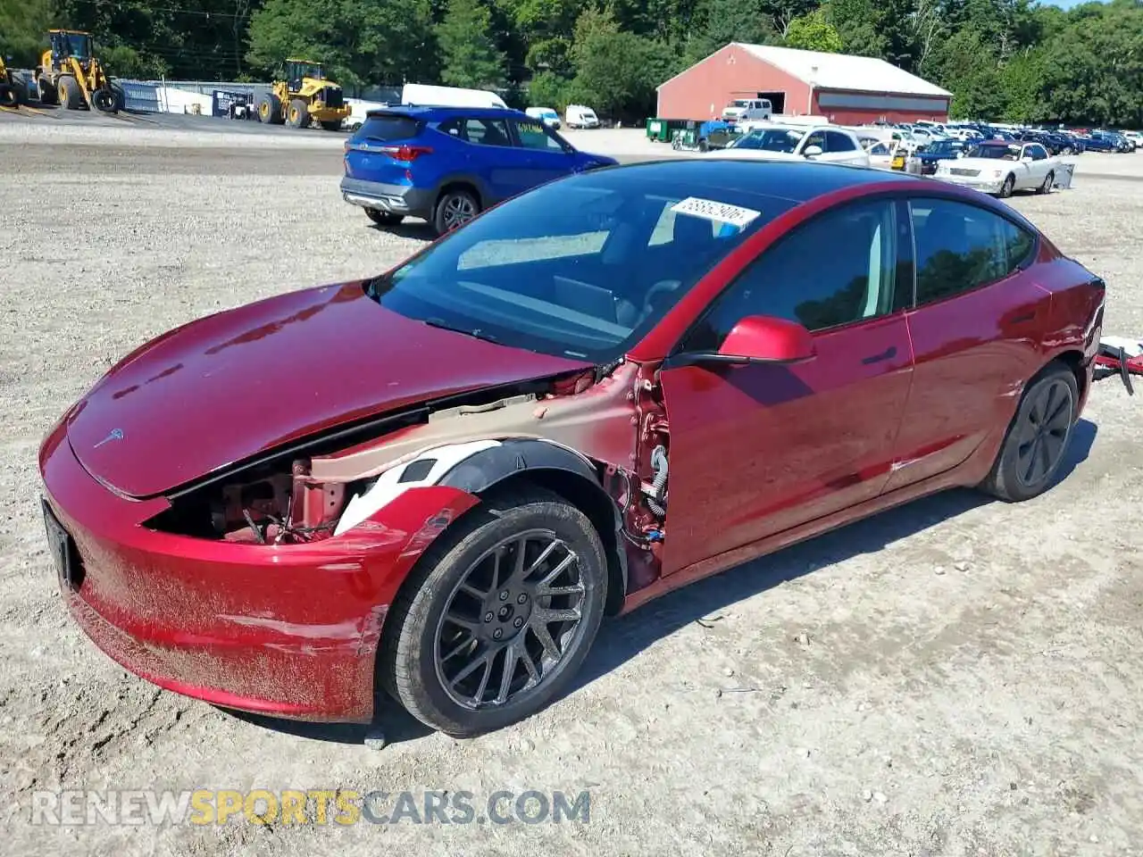 1 Photograph of a damaged car 5YJ3E1EB0RF823346 TESLA MODEL 3 2024