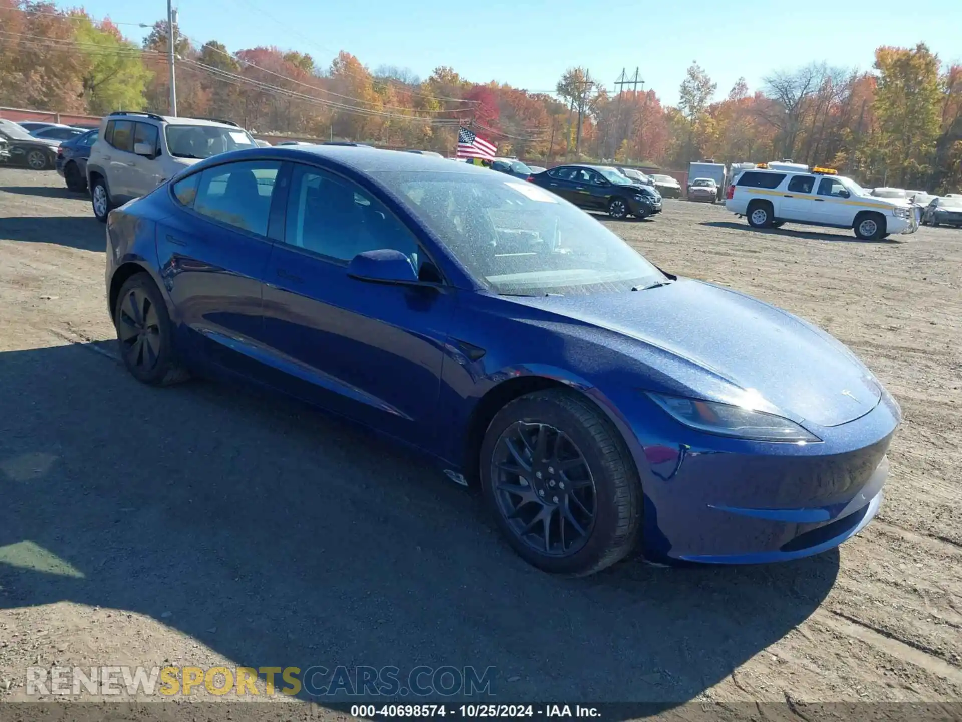 1 Photograph of a damaged car 5YJ3E1EB1RF813148 TESLA MODEL 3 2024