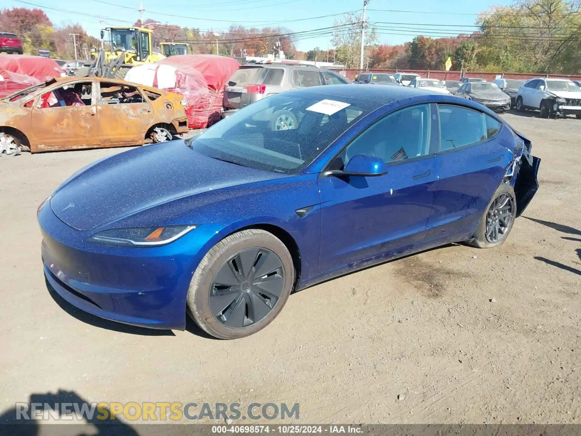 2 Photograph of a damaged car 5YJ3E1EB1RF813148 TESLA MODEL 3 2024