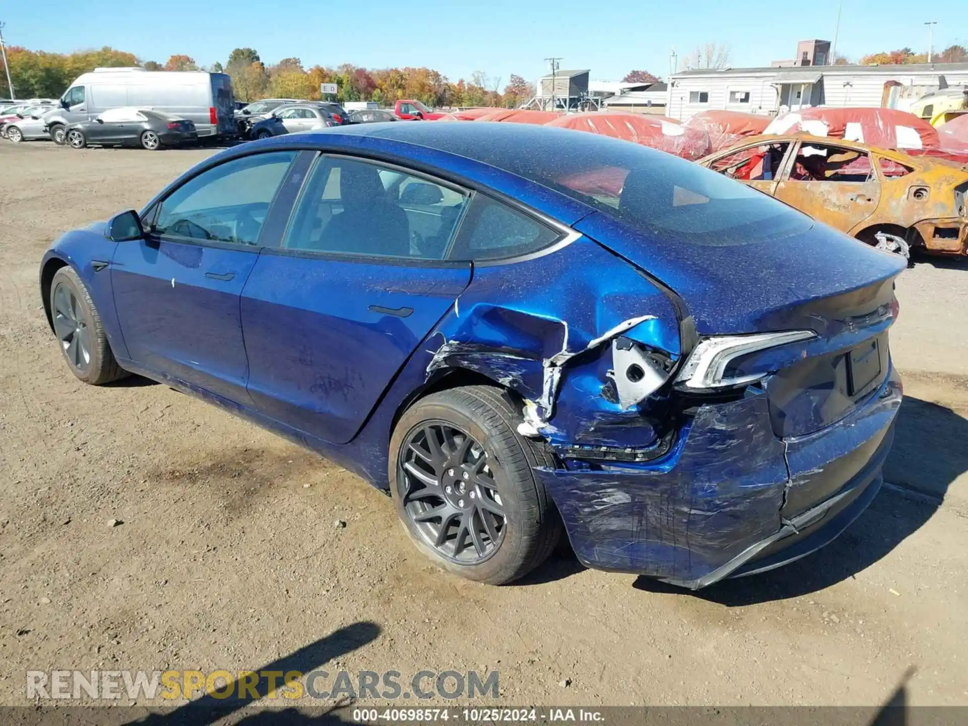 3 Photograph of a damaged car 5YJ3E1EB1RF813148 TESLA MODEL 3 2024