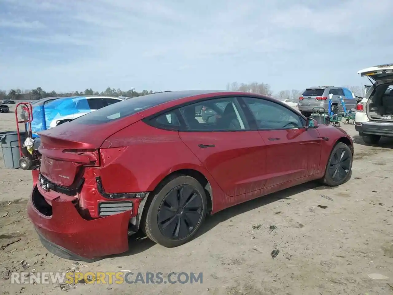 3 Photograph of a damaged car 5YJ3E1EB1RF817345 TESLA MODEL 3 2024