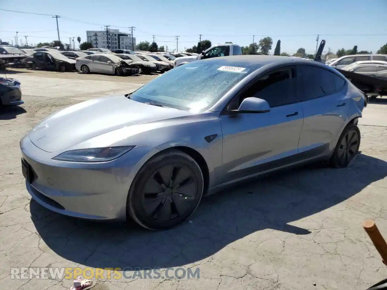 1 Photograph of a damaged car 5YJ3E1EB1RF872202 TESLA MODEL 3 2024