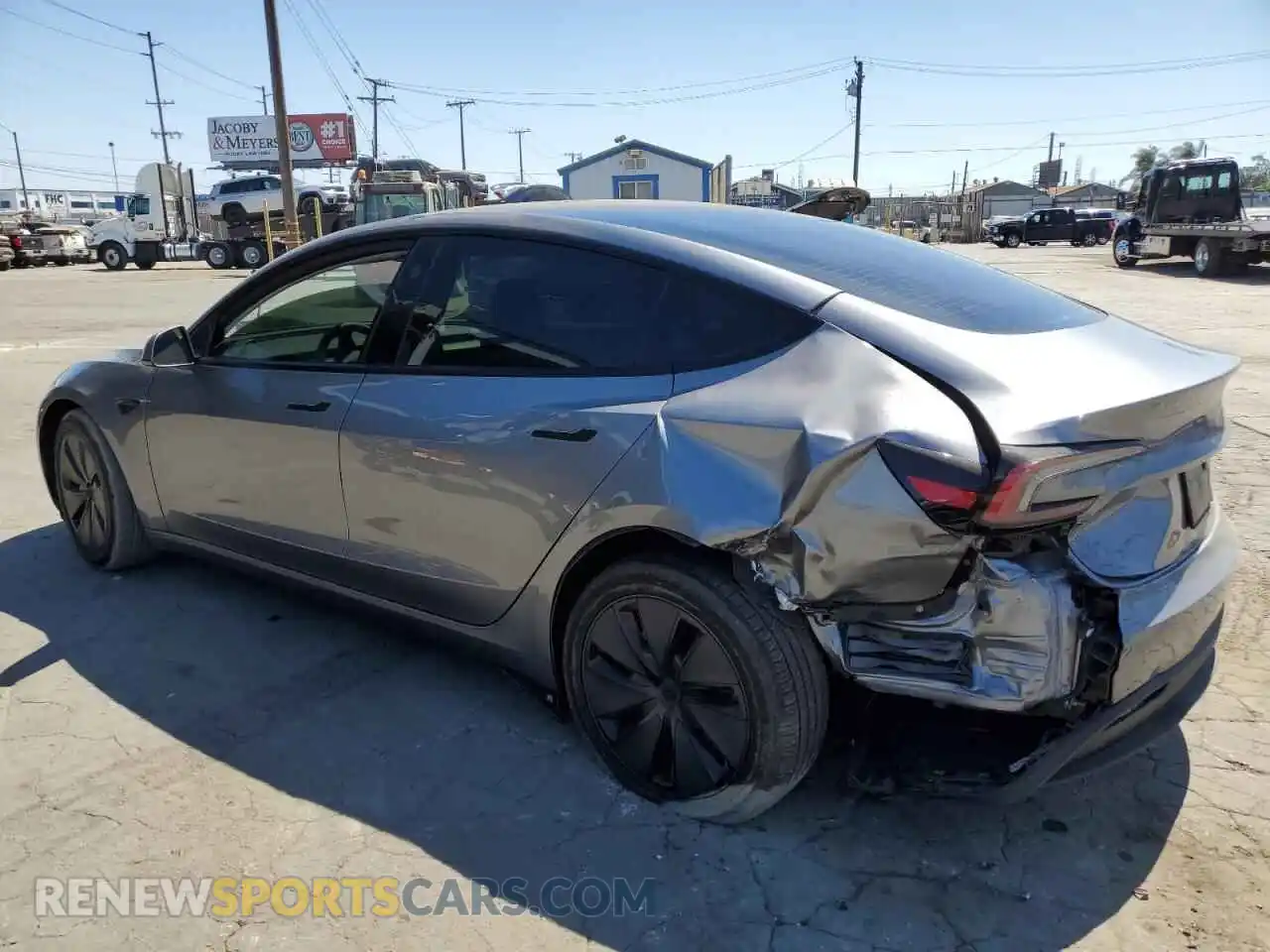 2 Photograph of a damaged car 5YJ3E1EB1RF872202 TESLA MODEL 3 2024