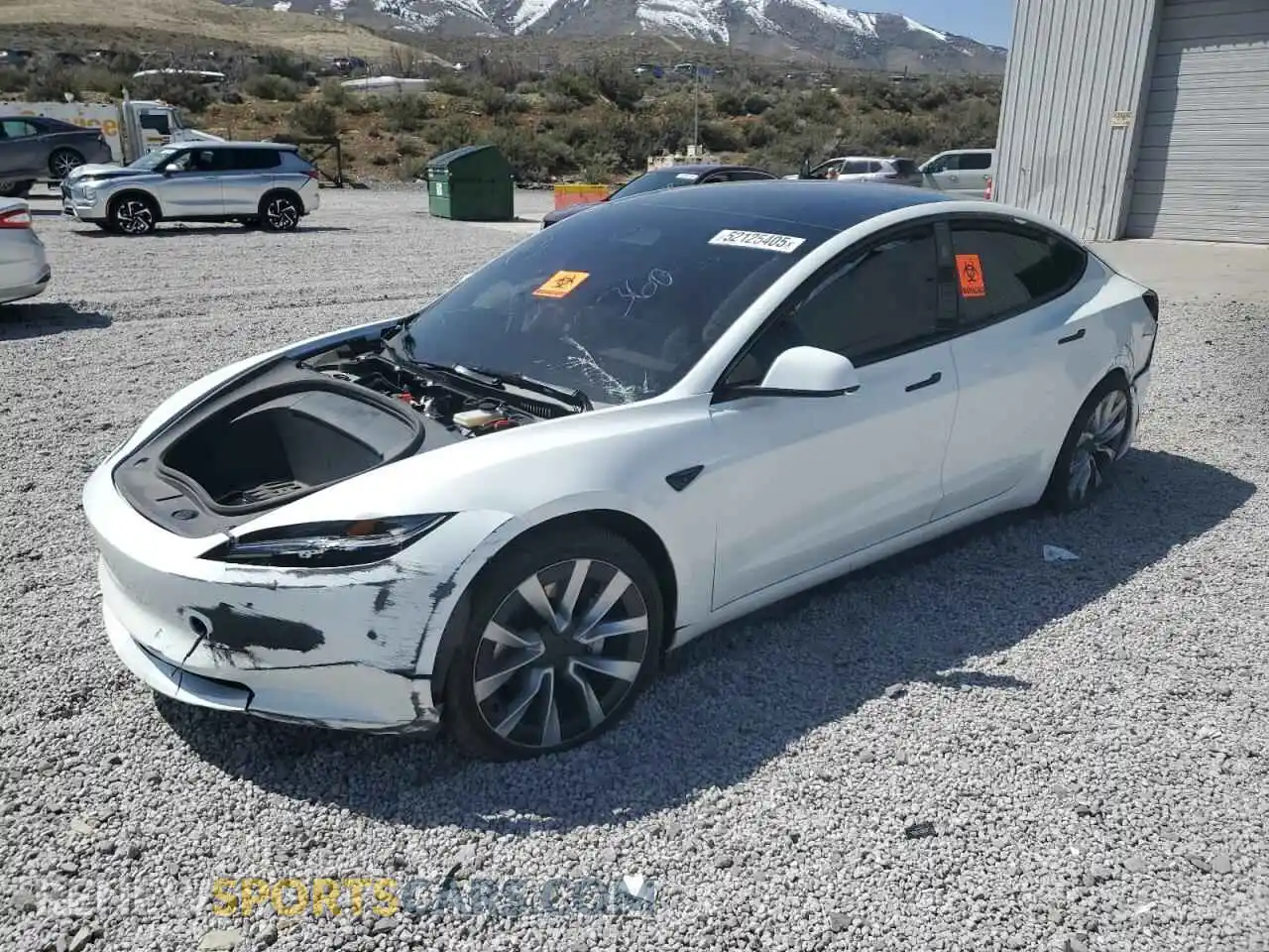 1 Photograph of a damaged car 5YJ3E1EB2RF791967 TESLA MODEL 3 2024