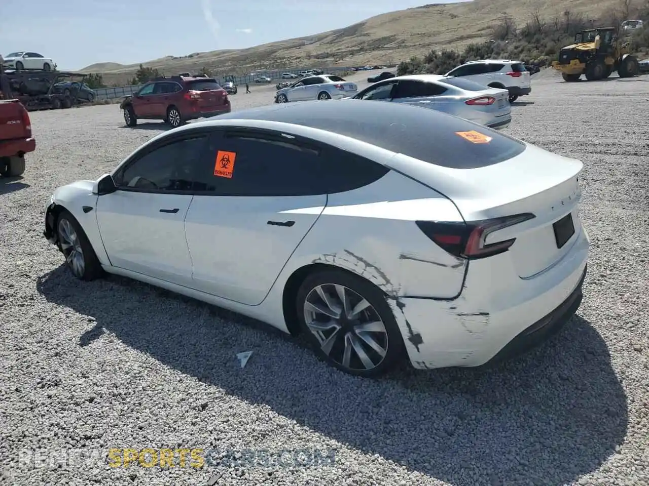 2 Photograph of a damaged car 5YJ3E1EB2RF791967 TESLA MODEL 3 2024