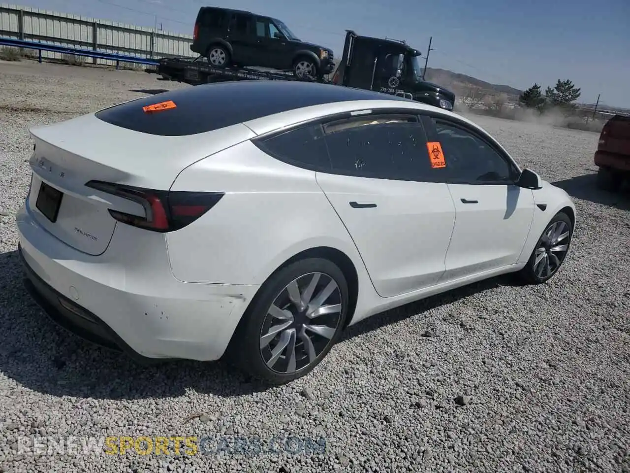 3 Photograph of a damaged car 5YJ3E1EB2RF791967 TESLA MODEL 3 2024