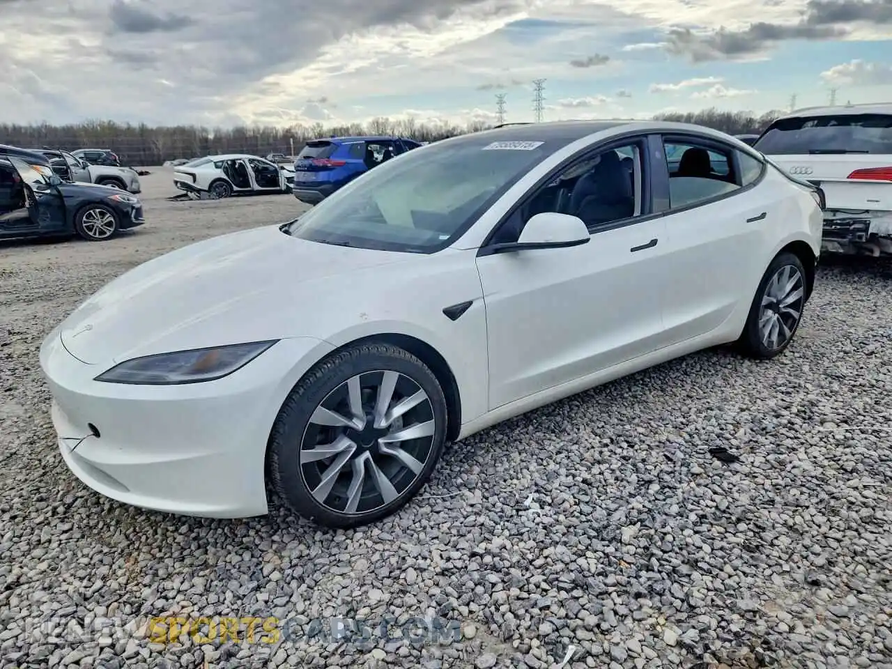 1 Photograph of a damaged car 5YJ3E1EB2RF792536 TESLA MODEL 3 2024