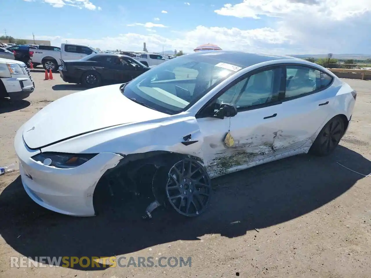 1 Photograph of a damaged car 5YJ3E1EB2RF793394 TESLA MODEL 3 2024