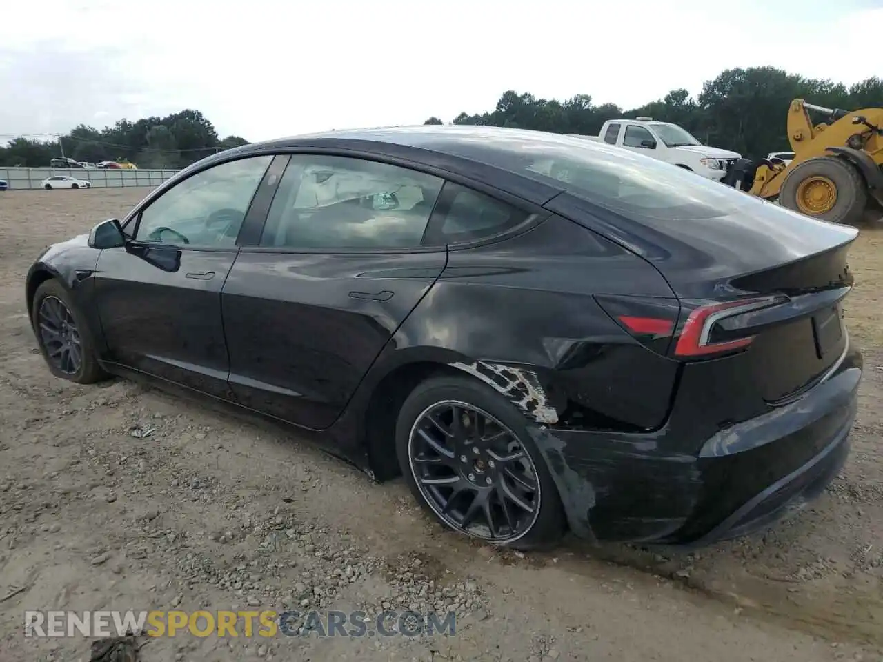 2 Photograph of a damaged car 5YJ3E1EB2RF793590 TESLA MODEL 3 2024
