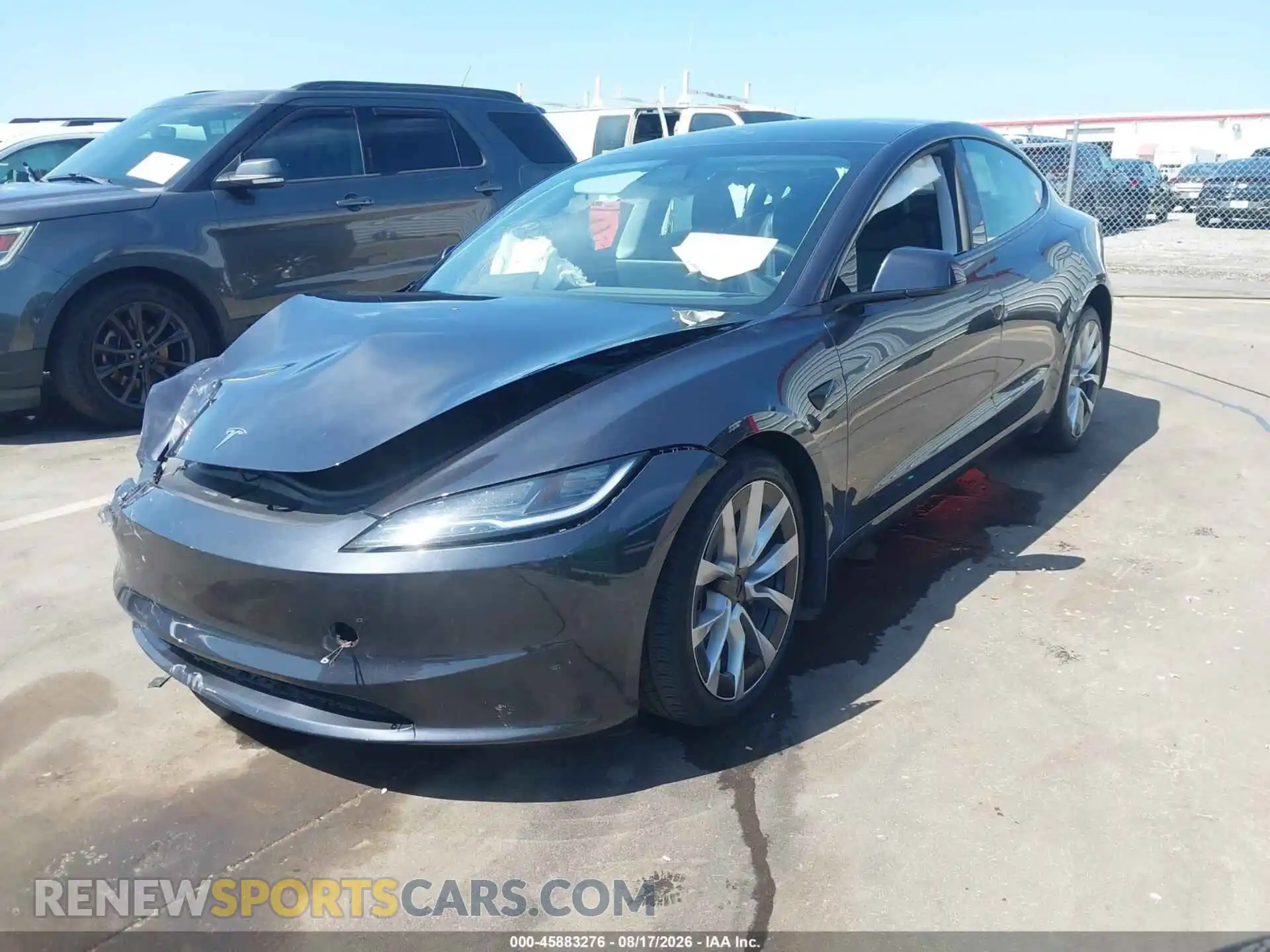 2 Photograph of a damaged car 5YJ3E1EB2RF795761 TESLA MODEL 3 2024