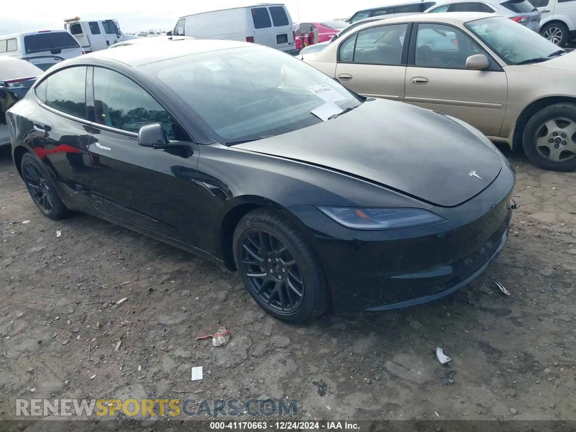 1 Photograph of a damaged car 5YJ3E1EB2RF806922 TESLA MODEL 3 2024