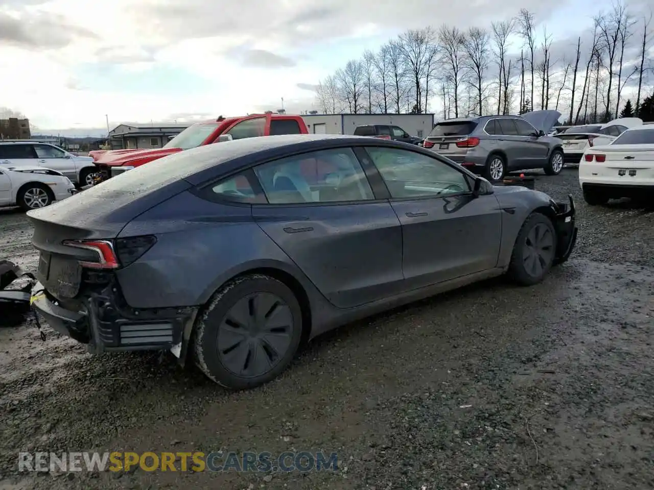 3 Photograph of a damaged car 5YJ3E1EB2RF808413 TESLA MODEL 3 2024