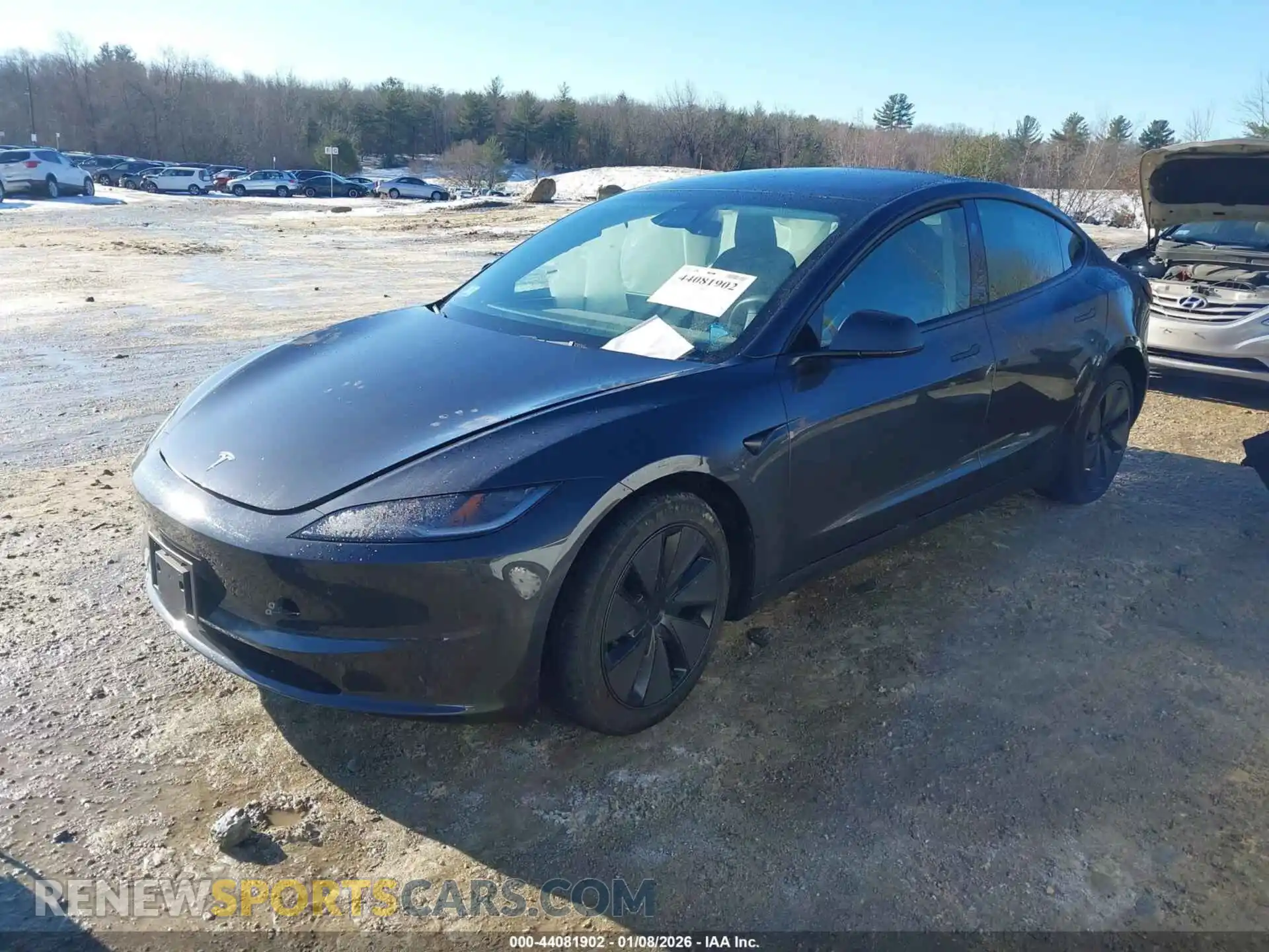 2 Photograph of a damaged car 5YJ3E1EB2RF814812 TESLA MODEL 3 2024