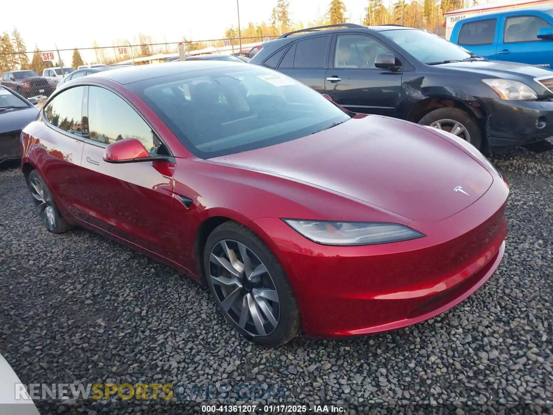 1 Photograph of a damaged car 5YJ3E1EB2RF816141 TESLA MODEL 3 2024