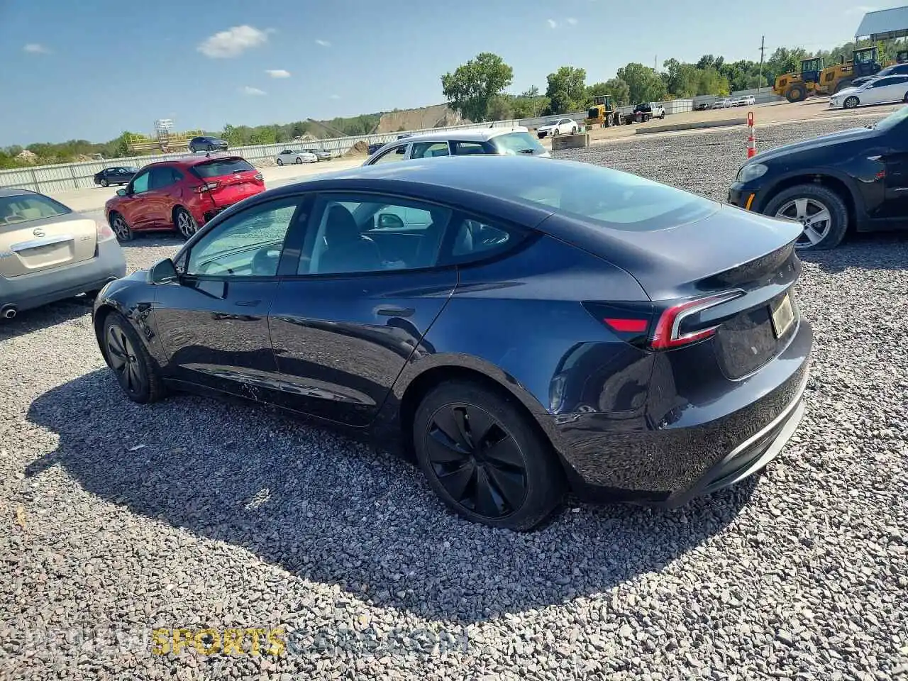 2 Фотография поврежденного автомобиля 5YJ3E1EB2RF819041 TESLA MODEL 3 2024