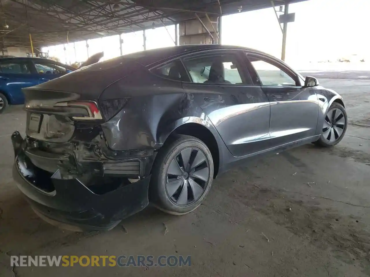 3 Photograph of a damaged car 5YJ3E1EB3RF748447 TESLA MODEL 3 2024