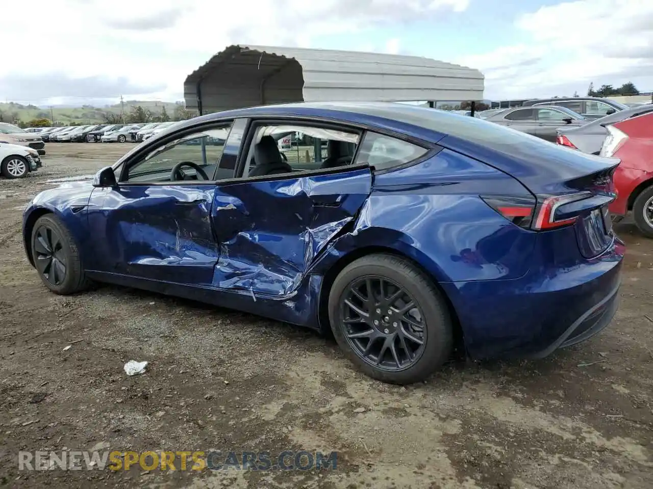 2 Photograph of a damaged car 5YJ3E1EB3RF815239 TESLA MODEL 3 2024