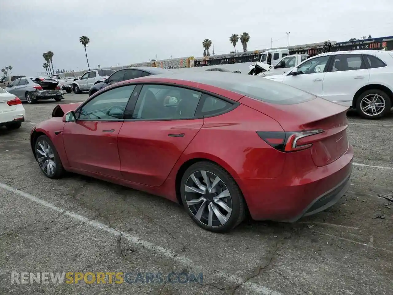 2 Photograph of a damaged car 5YJ3E1EB4RF741880 TESLA MODEL 3 2024