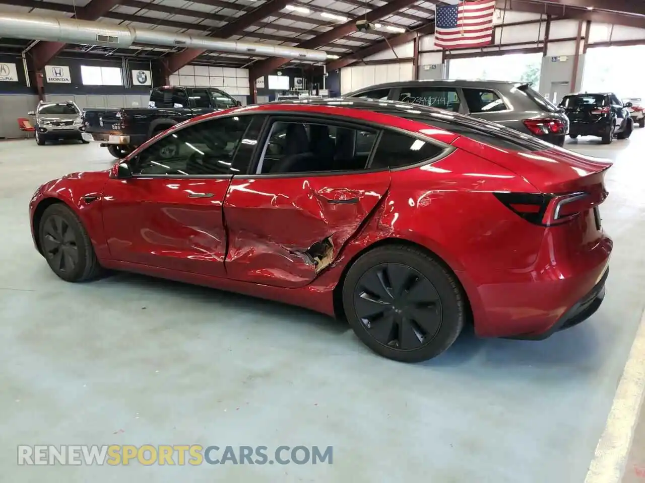 2 Photograph of a damaged car 5YJ3E1EB4RF742091 TESLA MODEL 3 2024