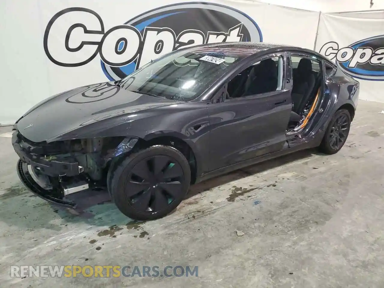 1 Photograph of a damaged car 5YJ3E1EB4RF743063 TESLA MODEL 3 2024