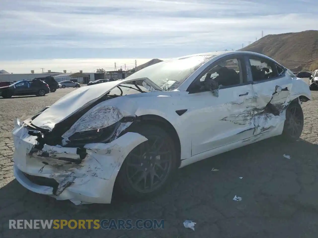1 Photograph of a damaged car 5YJ3E1EB4RF795194 TESLA MODEL 3 2024