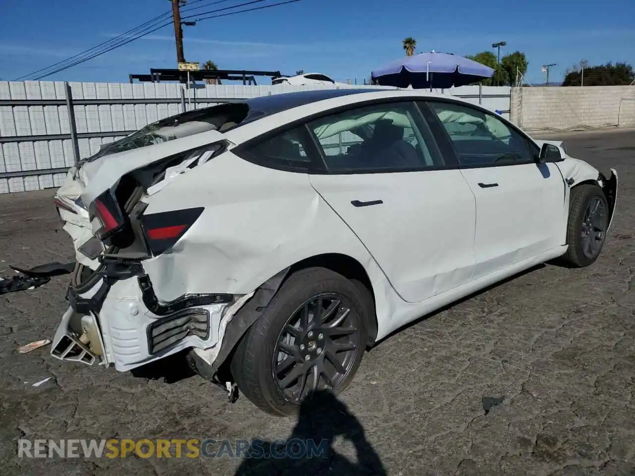 3 Photograph of a damaged car 5YJ3E1EB4RF795194 TESLA MODEL 3 2024
