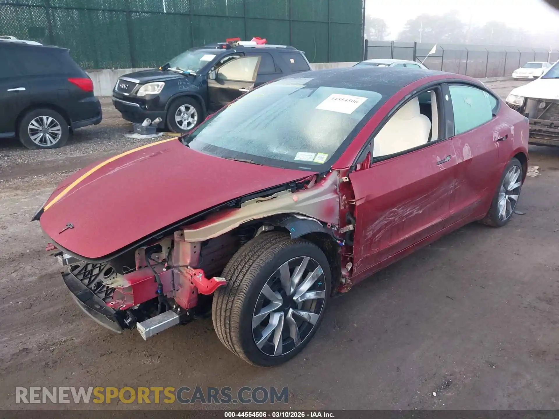2 Photograph of a damaged car 5YJ3E1EB4RF796457 TESLA MODEL 3 2024