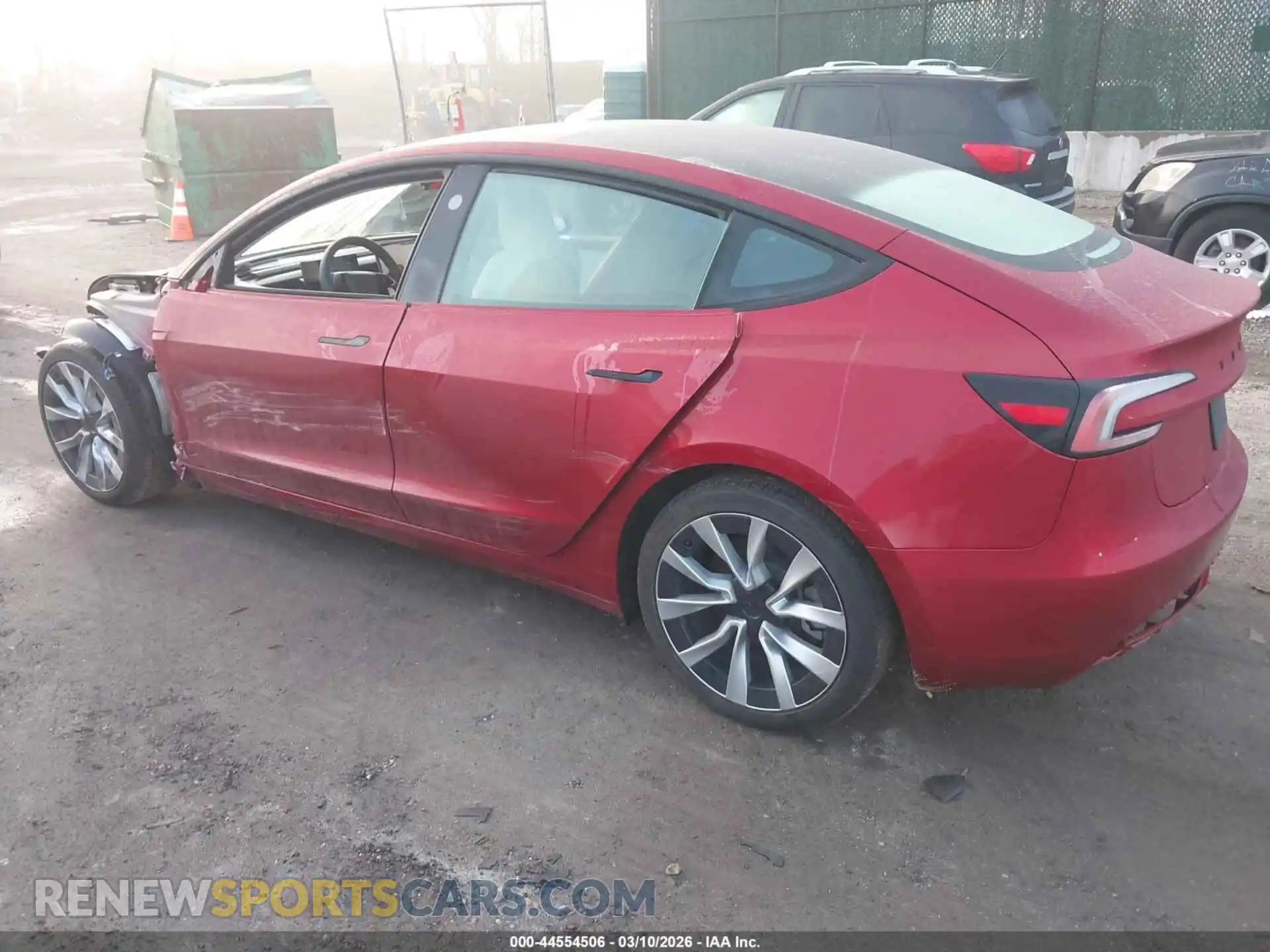 3 Photograph of a damaged car 5YJ3E1EB4RF796457 TESLA MODEL 3 2024