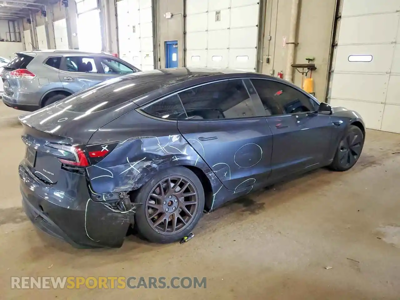 3 Photograph of a damaged car 5YJ3E1EB4RF835399 TESLA MODEL 3 2024