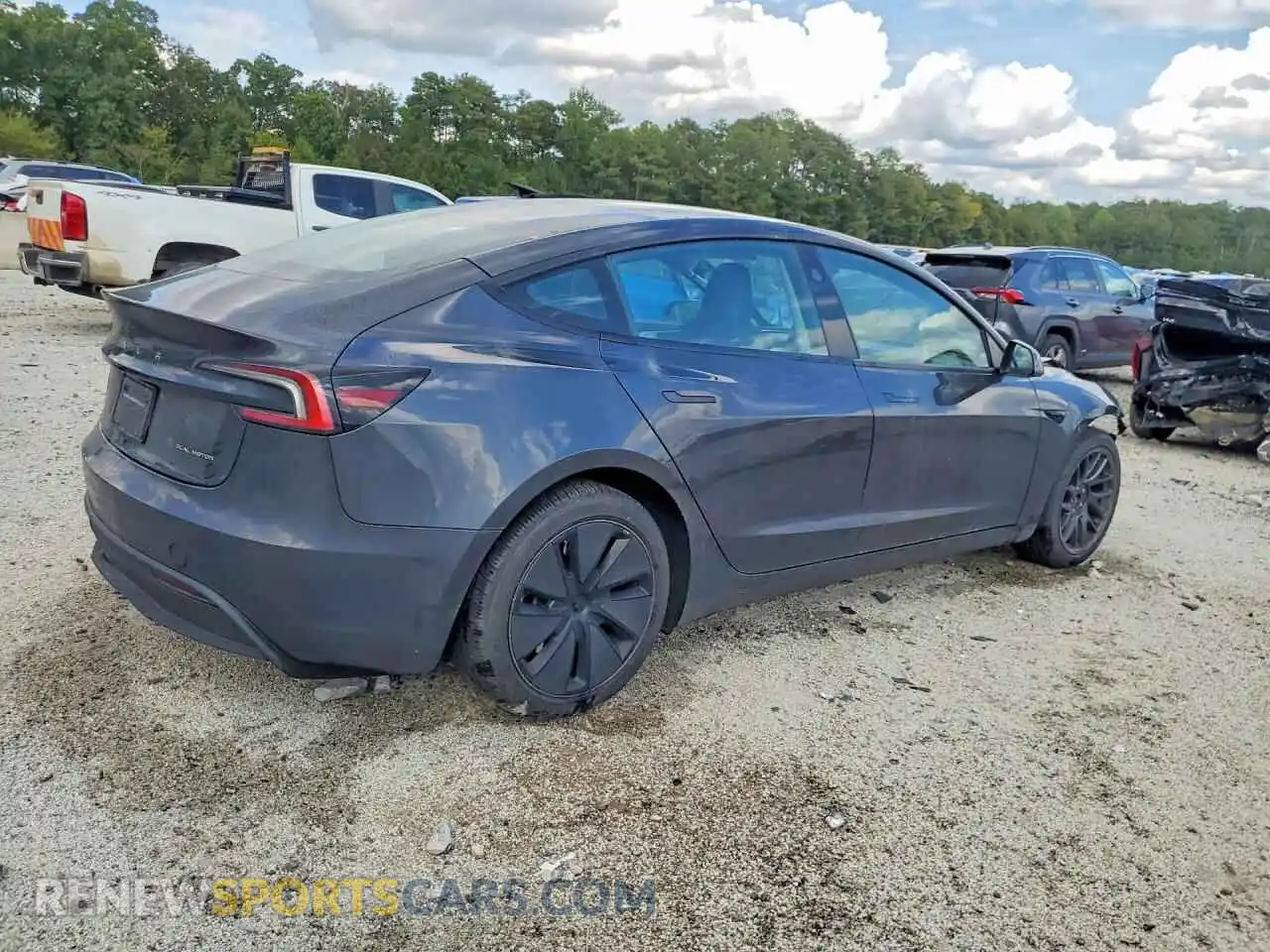 3 fotografías del automóvil dañado 5YJ3E1EB5RF734498 TESLA MODEL 3 2024