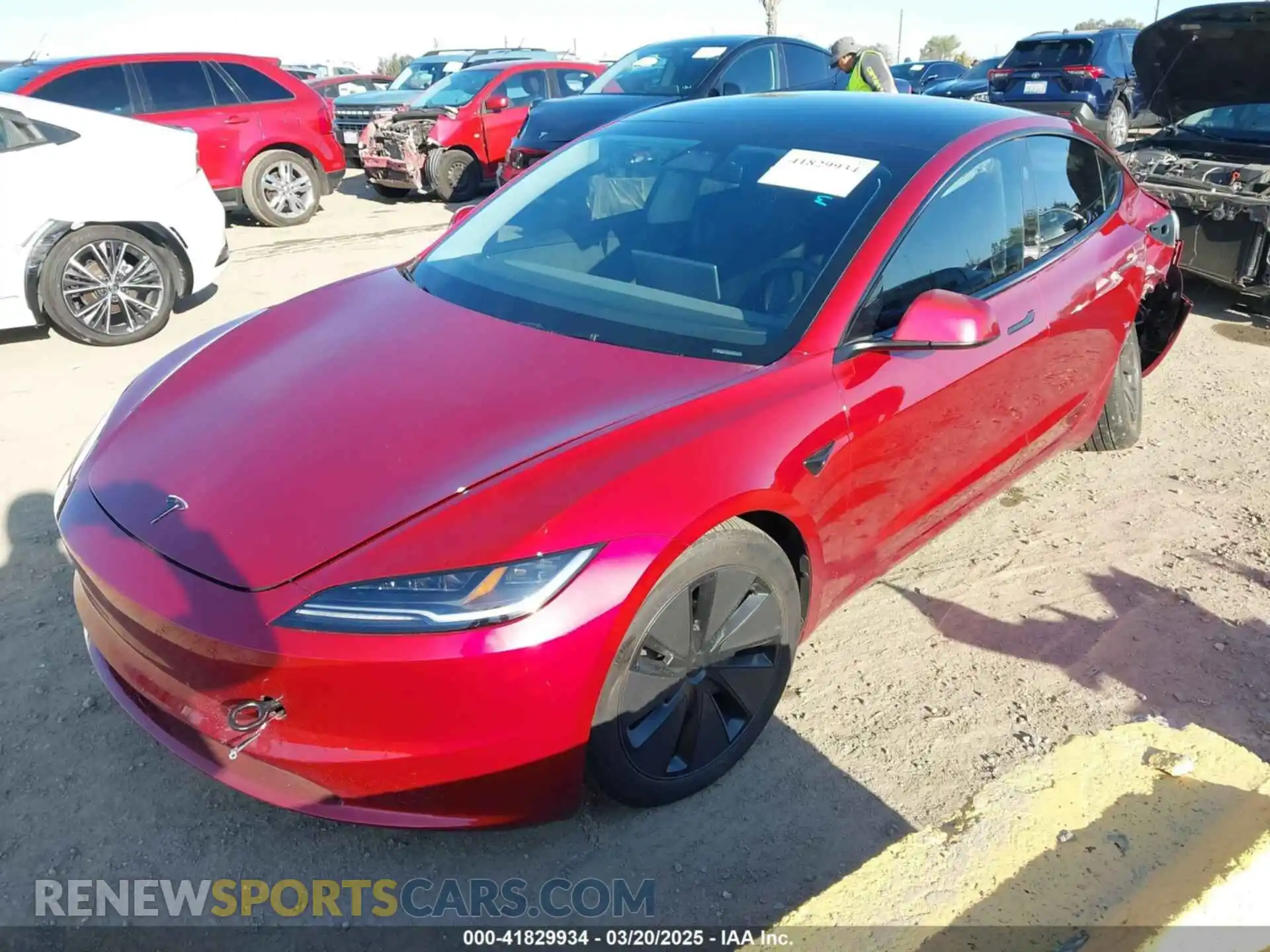 2 Фотография поврежденного автомобиля 5YJ3E1EB5RF790277 TESLA MODEL 3 2024